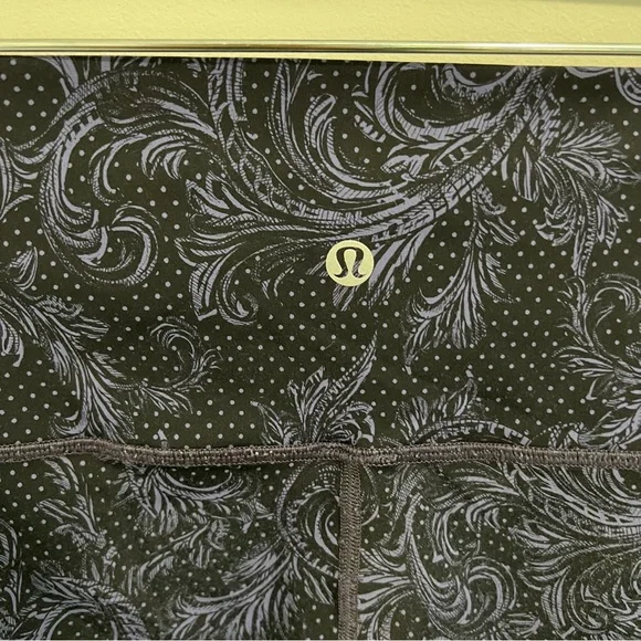 Lululemon Wunder Under High Rise Tight Nulux Foliage Moody Blues Black Size 12 - Picture 12 of 16